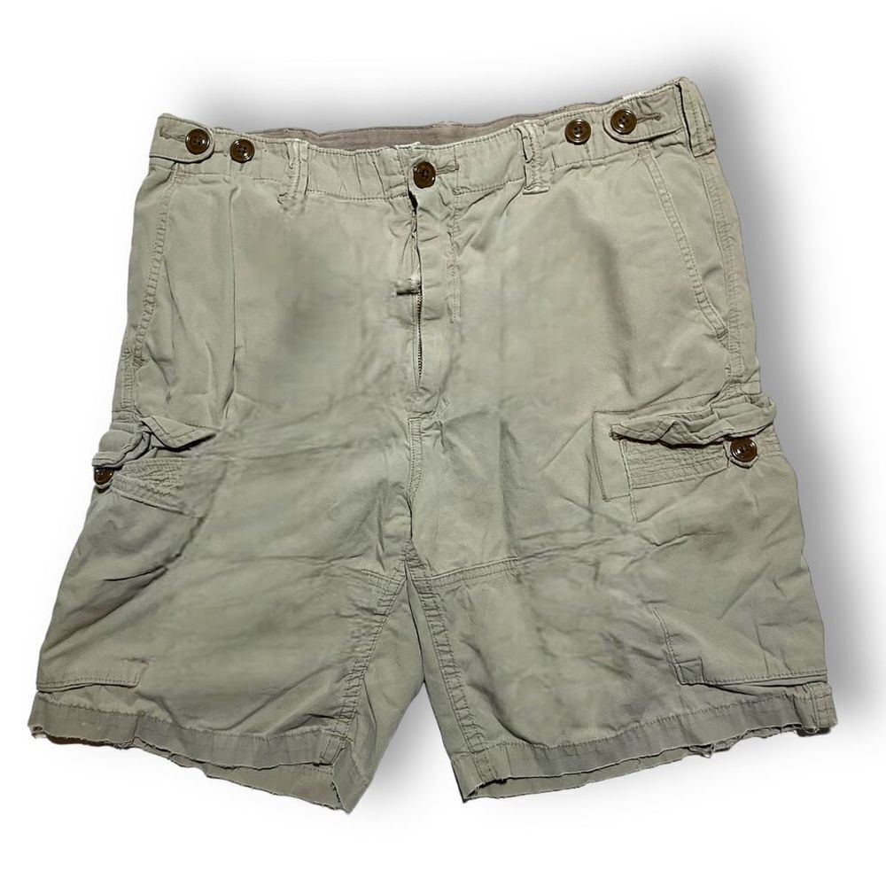 🪖 Polo Ralph Lauren Cargo Shorts Men’s 36 Light Grey Utility Cotton